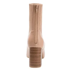 Journee Collection Womens Maize Stacked Heel Booties