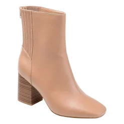 Journee Collection Womens Maize Stacked Heel Booties