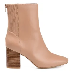 Journee Collection Womens Maize Stacked Heel Booties