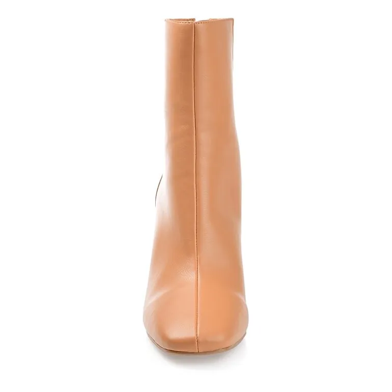 Journee Collection Womens Maize Stacked Heel Booties