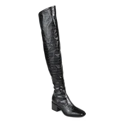 Journee Collection Womens Mariana Extra Wide Calf Block Heel Over the Knee Boots