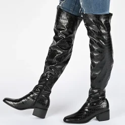 Journee Collection Womens Mariana Block Heel Over the Knee Boots
