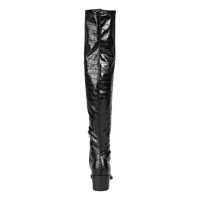 Journee Collection Womens Mariana Block Heel Over the Knee Boots