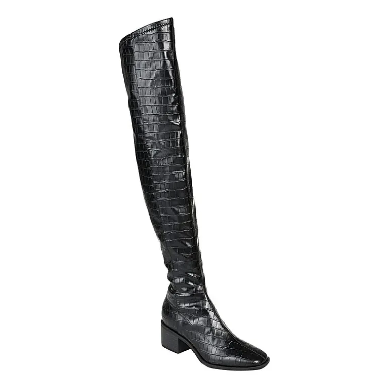 Journee Collection Womens Mariana Block Heel Over the Knee Boots