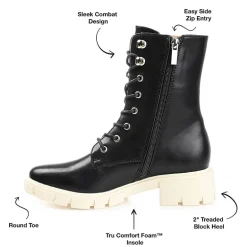 Journee Collection Womens Madelynn Block Heel Booties
