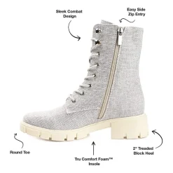 Journee Collection Womens Madelynn Block Heel Booties