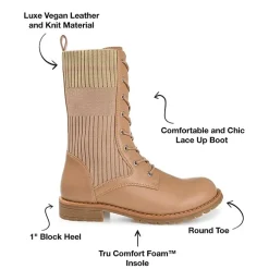 Journee Collection Womens Melei Stacked Heel Booties