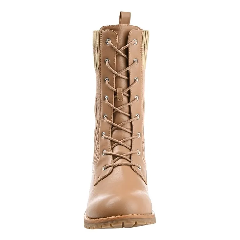 Journee Collection Womens Melei Stacked Heel Booties