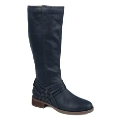 Journee Collection Womens Meg Stacked Heel Over the Knee Boots