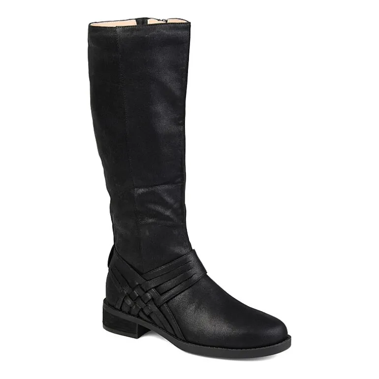 Journee Collection Womens Meg Stacked Heel Over the Knee Boots