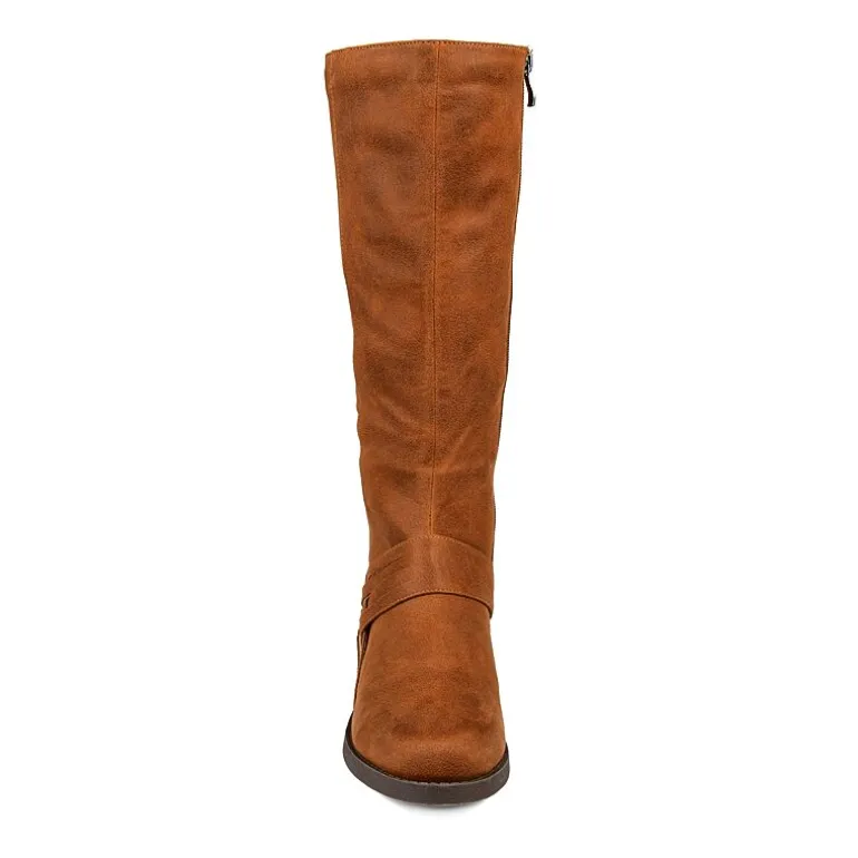 Journee Collection Womens Meg Stacked Heel Over the Knee Boots