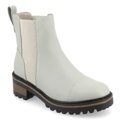 Journee Collection Womens Mirette Stacked Heel Booties