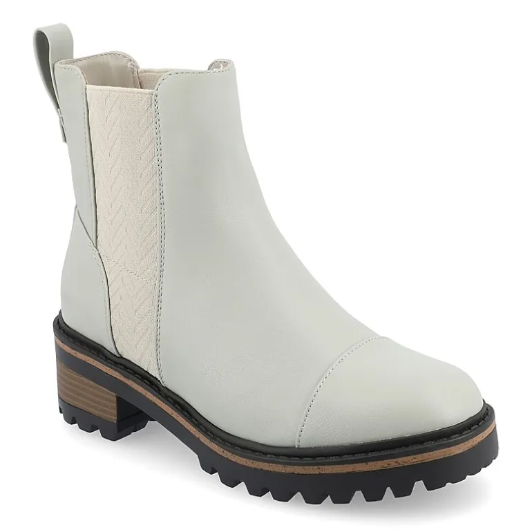 Journee Collection Womens Mirette Stacked Heel Booties