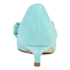 Journee Collection Womens Orana Pumps Slip-on Pointed Toe Kitten Heel