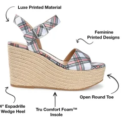 Journee Collection Womens Pearrl Wedge Sandals