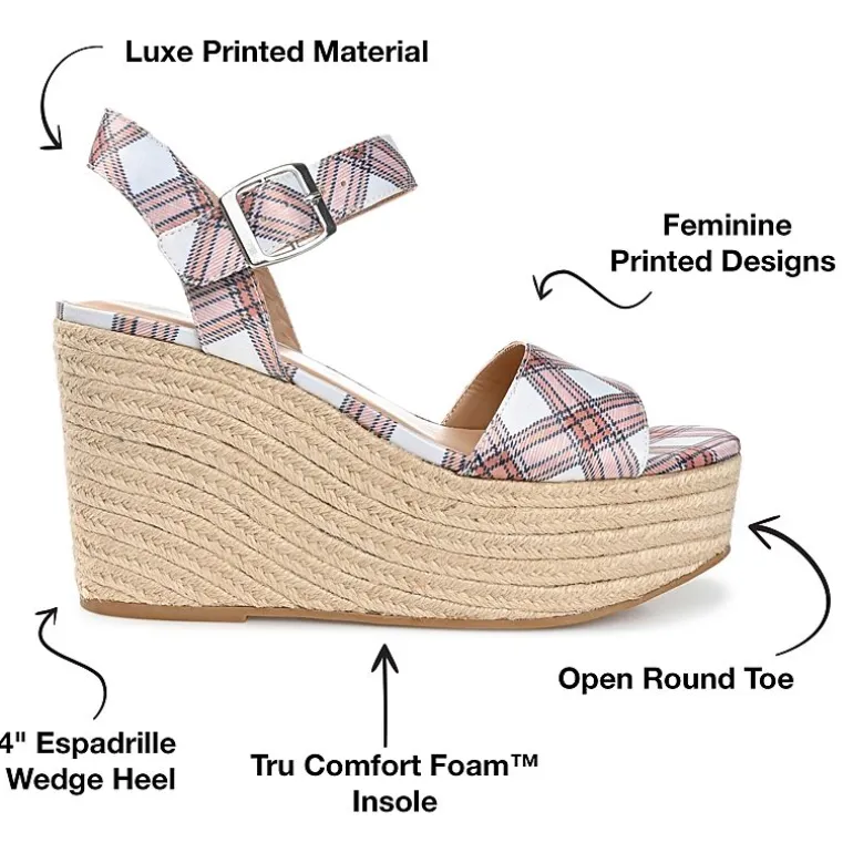 Journee Collection Womens Pearrl Wedge Sandals