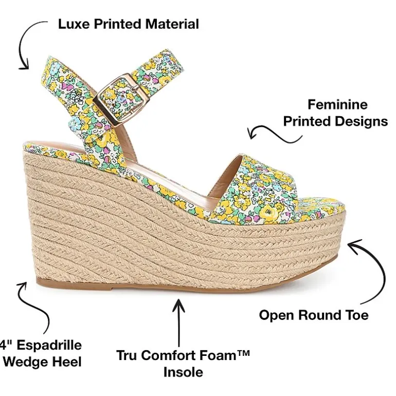 Journee Collection Womens Pearrl Wedge Sandals