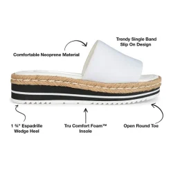 Journee Collection Womens Rosey Slide Sandals