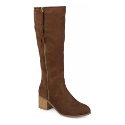 Journee Collection Womens Sanora Wide Calf Dress Boots Block Heel