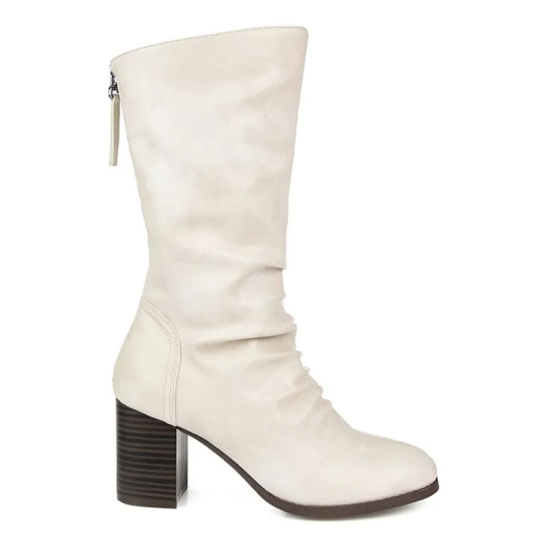 Journee Collection Womens Sequoia Stacked Heel Slouch Boots