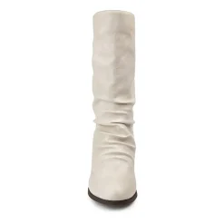 Journee Collection Womens Sequoia Stacked Heel Slouch Boots