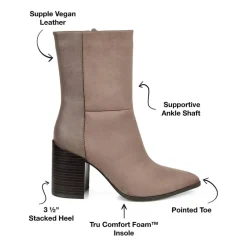 Journee Collection Womens Sharlie Stacked Heel Booties
