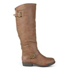 Journee Collection Womens Spokane Studded Riding Boots