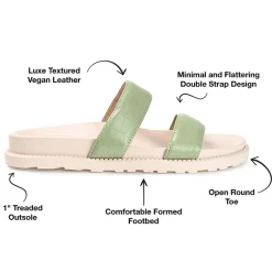 Journee Collection Womens Stellina Slide Sandals