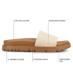 Journee Collection Womens Starr Flat Sandals