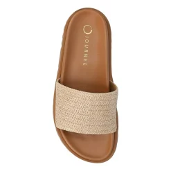 Journee Collection Womens Starr Flat Sandals