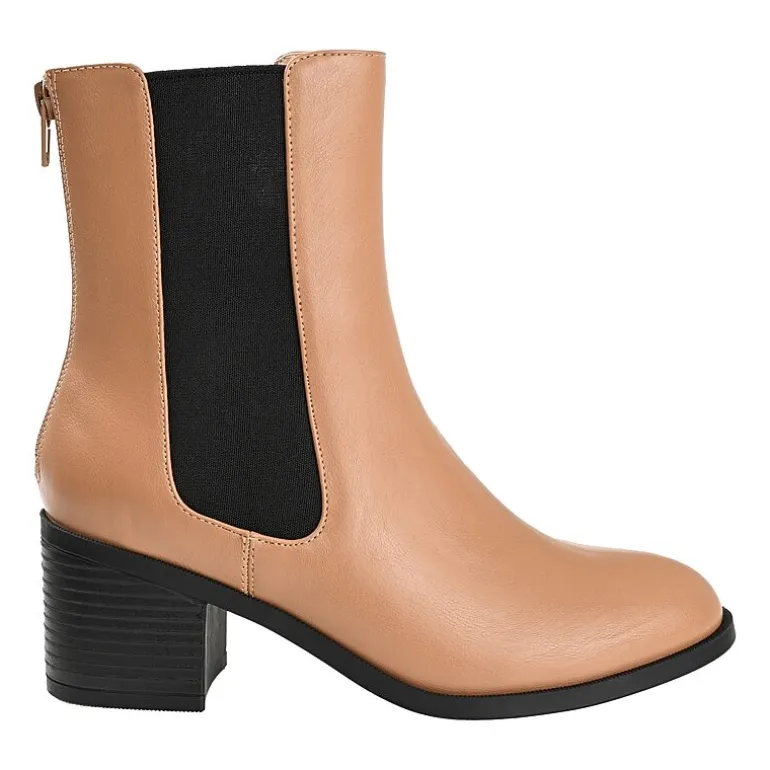 Journee Collection Womens Tayshia Stacked Heel Booties