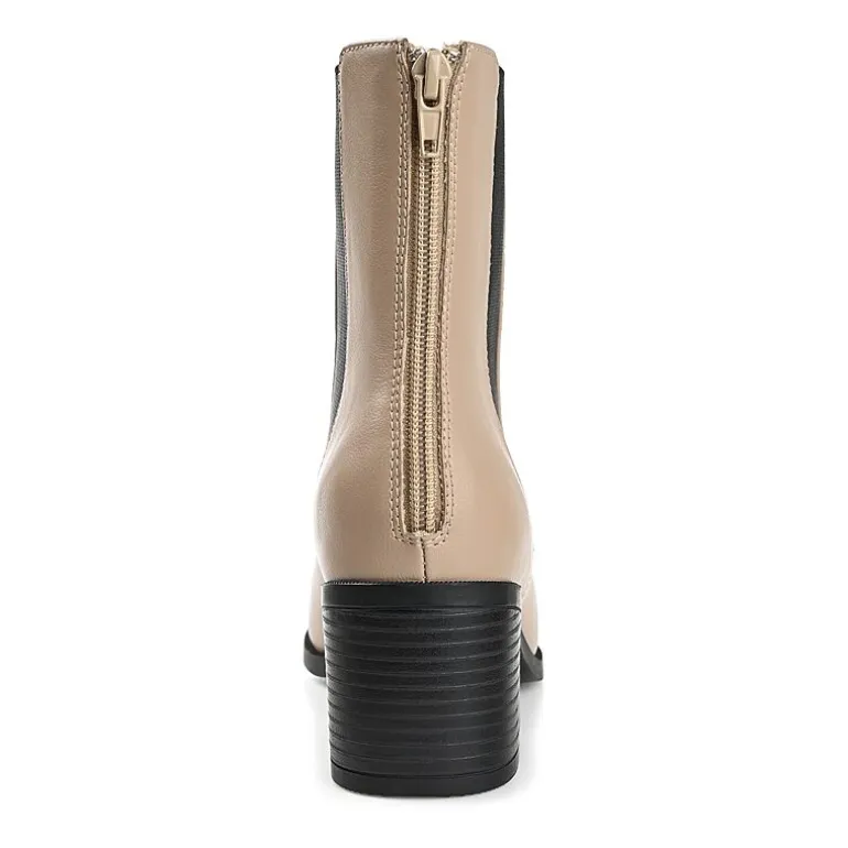 Journee Collection Womens Tayshia Stacked Heel Booties