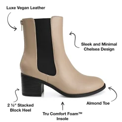 Journee Collection Womens Tayshia Stacked Heel Booties