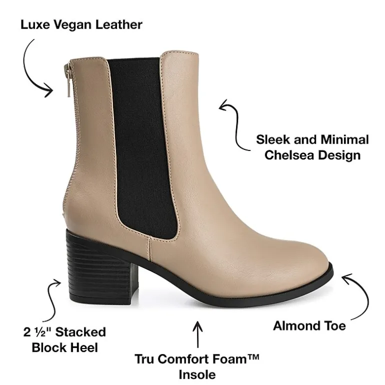 Journee Collection Womens Tayshia Stacked Heel Booties