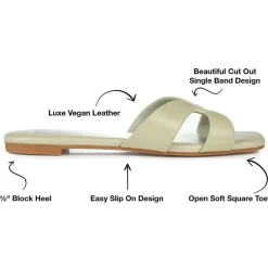 Journee Collection Womens Taleesa Flat Sandals