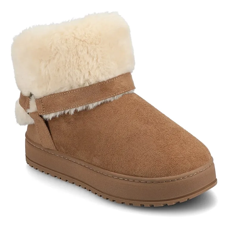 Journee Collection Womens Thada Flat Heel Booties