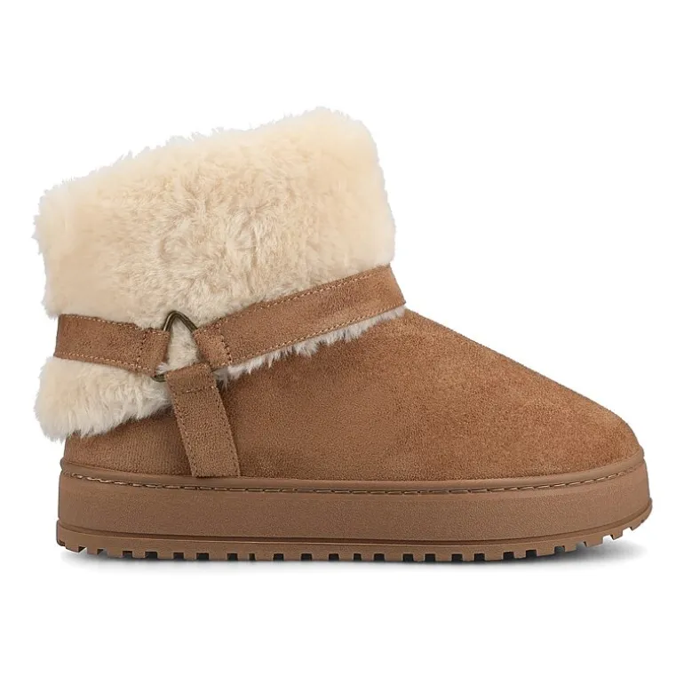 Journee Collection Womens Thada Flat Heel Booties