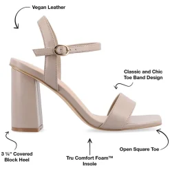 Journee Collection Womens Tivona Heeled Sandals
