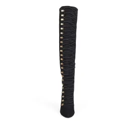 Journee Collection Womens Trill Stiletto Heel Over the Knee Boots