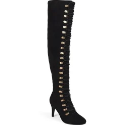 Journee Collection Womens Trill Stiletto Heel Over the Knee Boots