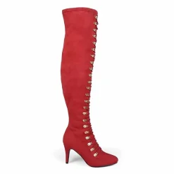Journee Collection Womens Trill Stiletto Heel Over the Knee Boots