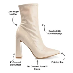 Journee Collection Womens Veralee Block Heel Booties