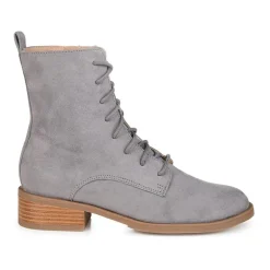Journee Collection Womens Vienna Block Heel Combat Boots