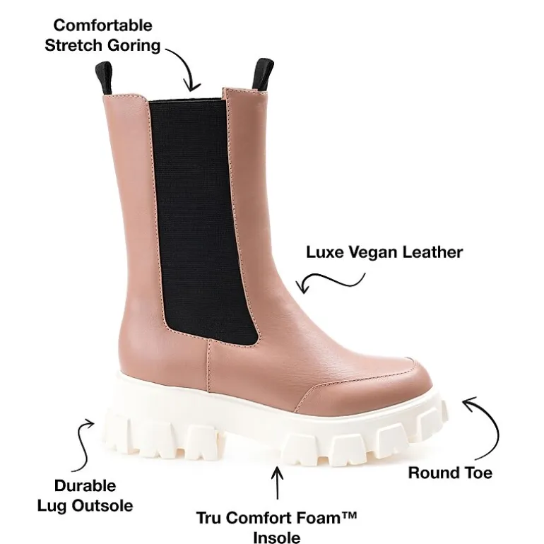 Journee Collection Womens Vista Block Heel Booties