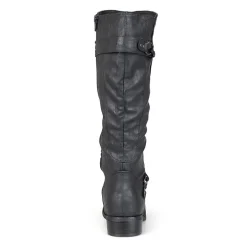 Journee Collection Womens Wide Calf Flat Heel Riding Boots
