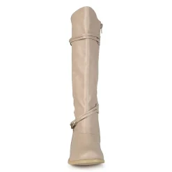 Journee Collection Womens Wide Calf Flat Heel Riding Boots