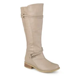 Journee Collection Womens Wide Calf Flat Heel Riding Boots