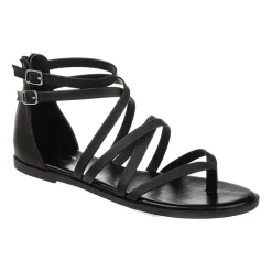 Journee Collection Womens Zailie Criss Cross Strap Flat Sandals