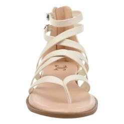 Journee Collection Womens Zailie Criss Cross Strap Flat Sandals
