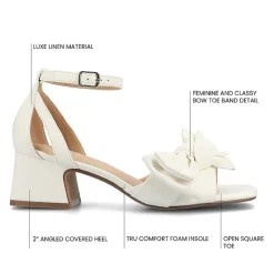 Journee Collection Womens Zevi Heeled Sandals